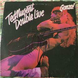 Signed Ted Nugent Double Live Album Cover