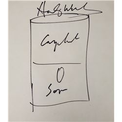 Signed Andy Warhol Campbell’s Soup Sketch