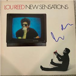 Signed Lou Reed, New Sensations Album Cover