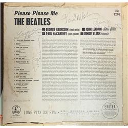 Signed The Beatles , Please Please Me Album Cover