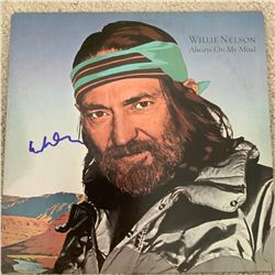 Signed Willie Nelson Always On My Mind Album Cover
