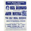 Image 1 : Neil Diamond / John Mayall Original 1969 Concert Handbill