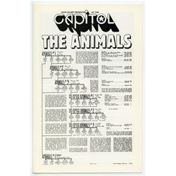 THE ANIMALS Authentic 1983 One-show Concert Program
