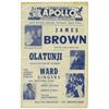Image 1 : JAMES BROWN at The Apollo Theater (NYC) Original 1963 MOTOR TOWN Motown REVUE Concert Handbill