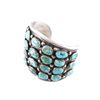 Image 11 : Navajo Sterling Pilot Mountain Turquoise Bracelet