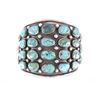 Image 1 : Navajo Sterling Pilot Mountain Turquoise Bracelet