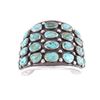 Image 2 : Navajo Sterling Pilot Mountain Turquoise Bracelet