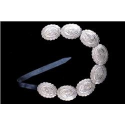 Navajo First Phase Style Alpaca Silver Concho Belt