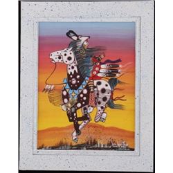 2020 Original Dau-Law-Taine Kiowa Bordered Artwork
