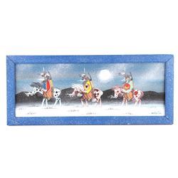 2020 Original Dau-Law-Taine Kiowa Framed Artwork