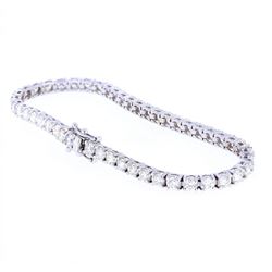 RARE VS2 Diamond 14K White Gold Tennis Bracelet