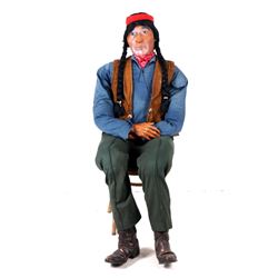 c. 1930's Trading Post Ceramic Indian Cigar Store