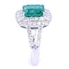 Image 5 : EXCELLENT Emerald & Diamond 18K Gold Ring