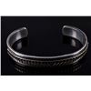 Image 3 : Navajo Sterling & 14k Gold Signed Bracelet