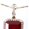 Image 4 : 26.47 ct. Ruby & Diamond 14K Gold Necklace