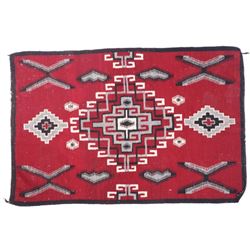 Navajo Ganado Wool Rug from Hubbell c. 1940-1950