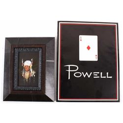 Ace Powell Oil Chief Framed Painting & Art Book