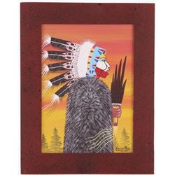 2020 Original Dau-Law-Taine Kiowa Bordered Artwork