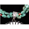 Image 6 : Navajo Inlaid Rainbow Yei Silver Pendant Necklace