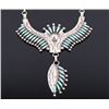 Image 1 : Zuni Sterling Turquoise Petite Point Necklace