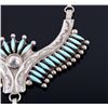 Image 5 : Zuni Sterling Turquoise Petite Point Necklace