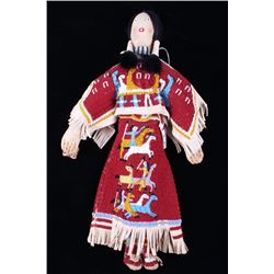 Sioux Mary Standstall Fully Beaded Hide Doll 1940