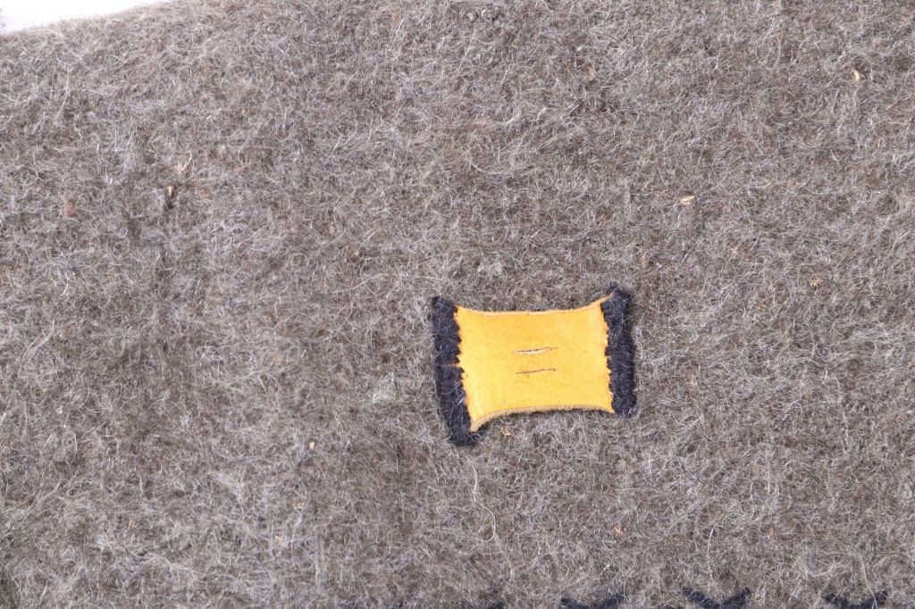 Trade Blanket & Leather Saddle Rifle Scabbard