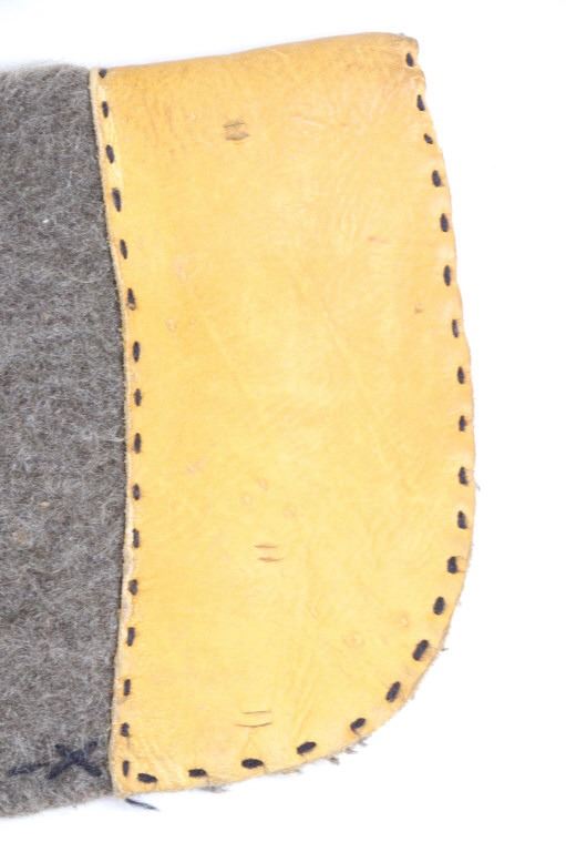 Trade Blanket & Leather Saddle Rifle Scabbard