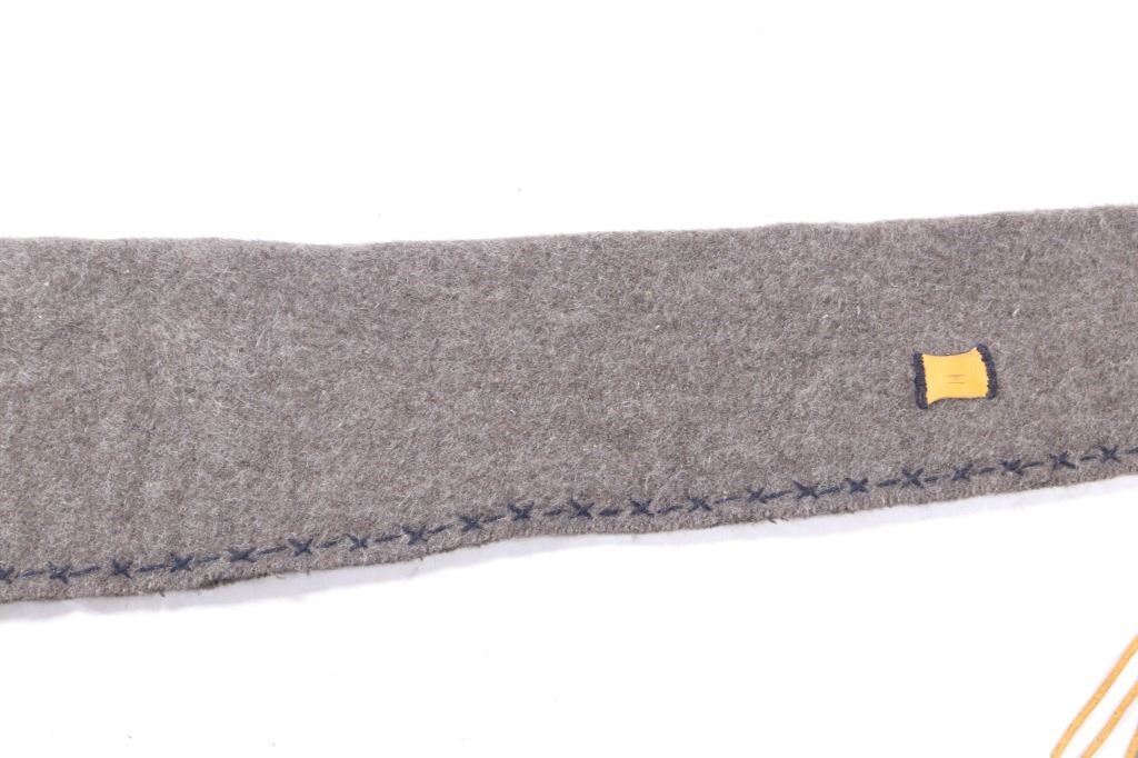 Trade Blanket & Leather Saddle Rifle Scabbard