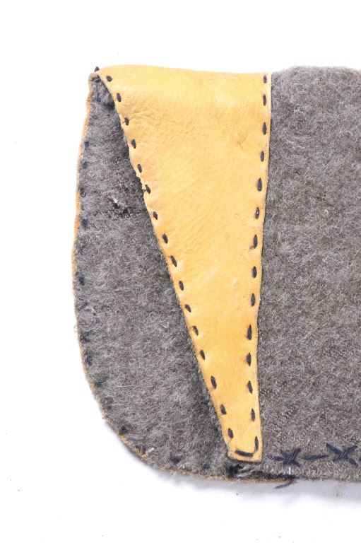 Trade Blanket & Leather Saddle Rifle Scabbard