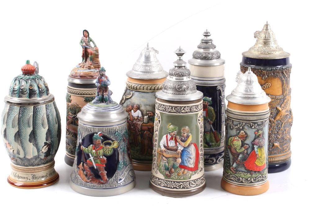 German Traditional Beer Stein Collection