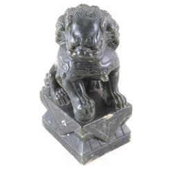 Hand Carved Jadeite Chinese Foo Dog