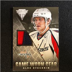 13-14 PANINI TITANIUM GAME-WORN GEAR ALEX OVECHKIN HOCKEY CARD 12/50