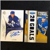 Image 1 : HOCKEY CARD LOT (SP FUTURE WATCH HANSON/ FABRIC OF THE GAME ENNIS)