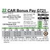 Image 1 : CAR Bonus Pay G721