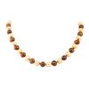 Image 2 : Mixed Color Chocolate Freshwater Pearl Necklace - 14KT Yellow Gold