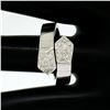 Image 8 : 18kt White Gold 0.30 ctw Diamond Flexible Bar Link Wrap Ring