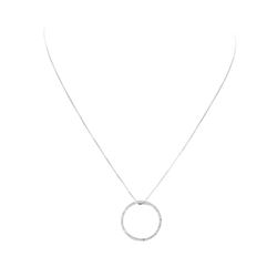 0.53 ctw Diamond Pendant And Chain - 14KT White Gold