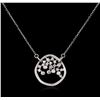 Image 1 : 0.34 ctw Diamond Necklace - 14KT White Gold