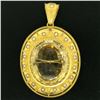 Image 2 : 14k Yellow Gold 49 ctw Natural Citrine & Pearl Brooch Pin Pendant