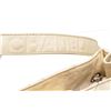 Image 5 : Chanel Cream Chevron Quilted Canvas Leather Accordion Shoulder Bag