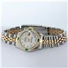 Image 5 : Rolex Ladies 2 Tone MOP Diamond & Emerald Datejust Wristwatch