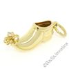 Vintage 14kt Yellow Gold 0.04 ctw Diamond Elf Genie Shoe Charm Pendant