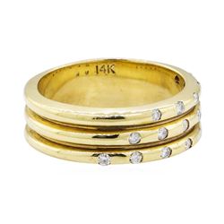 0.23 ctw Diamond Ring - 14KT Yellow Gold