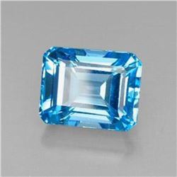 8.43ct Octagon Facet Swiss Blue Topaz