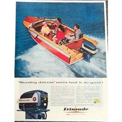 1957 Mid-Century Evinrude Outboard Motors Ad