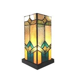 Tiffany-style Art Glass Accent Pedestal