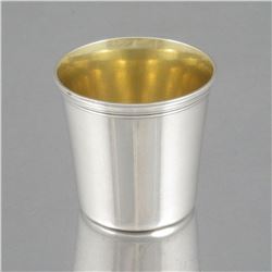 Antique French Christofle Silver Plated, Gilded Cordial Cup