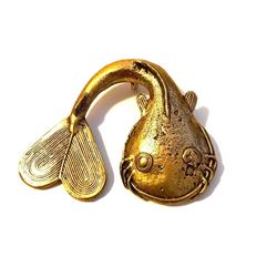 Vintage Alva Museum Ashanti Gold Catfish Pendant