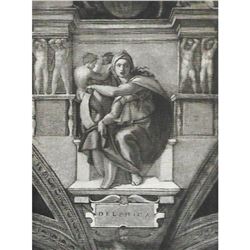 Vintage c1920’s Half-tone Print, #297 Delphic Sibyl